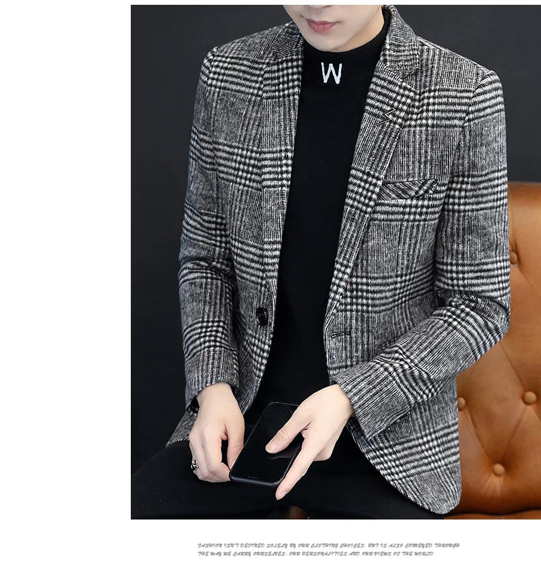2025 Teenage Casual Suit Men's Coat Casual Autumn Single-layer Shirt Korean Version Slim-fit Suit  Wedding Suits for Men
