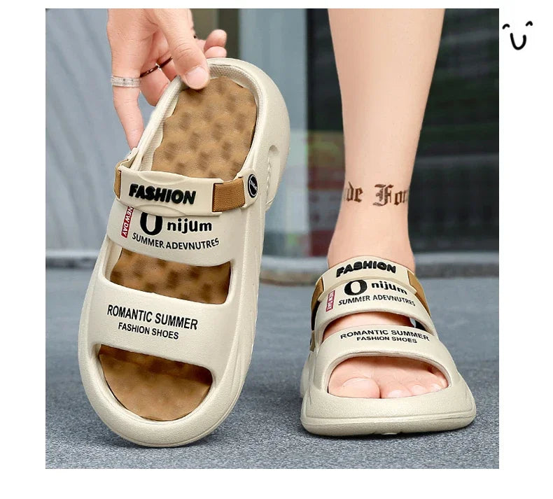 Men's Summer Sandals Men's Home Slippers Walk Around Home Original Brands Shoes Men's slippers Flip Flop Male Slipper Slipers