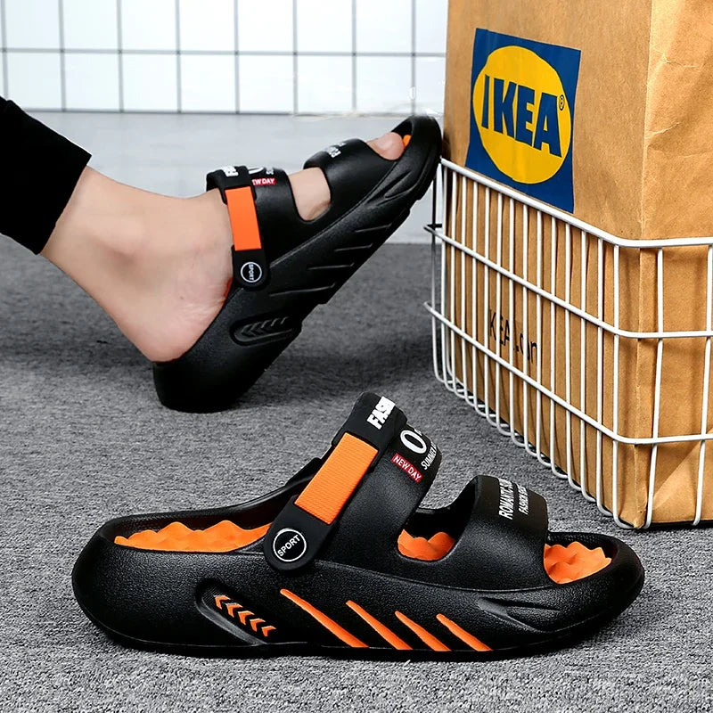 Men's Summer Sandals Men's Home Slippers Walk Around Home Original Brands Shoes Men's slippers Flip Flop Male Slipper Slipers