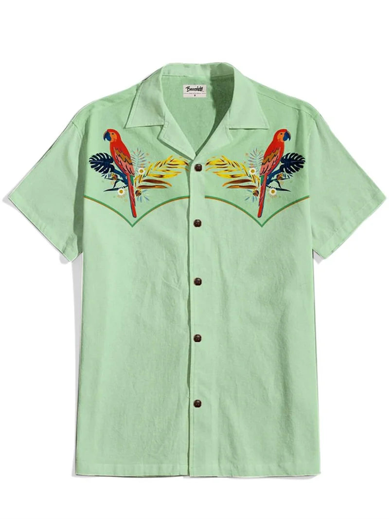 Men's Shirts Summer Casual Fashion Short Sleeved Shirts Mens Hawaiian Shirts Casual Clothing Camisas De Hombre Elegantes De Lujo