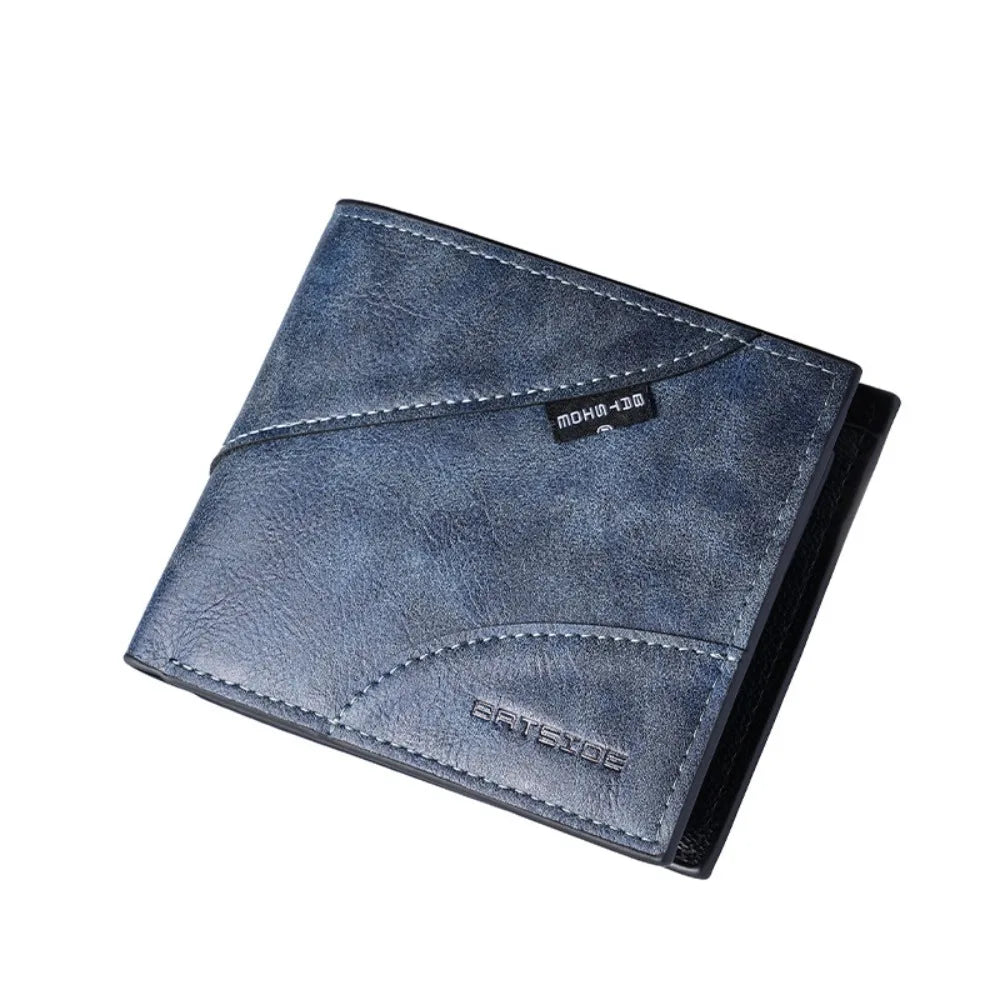 Casual PU Leather Men's Wallet Multi-functional Large Capacity Business Wallet Classic Luxury Short Card Bag Business