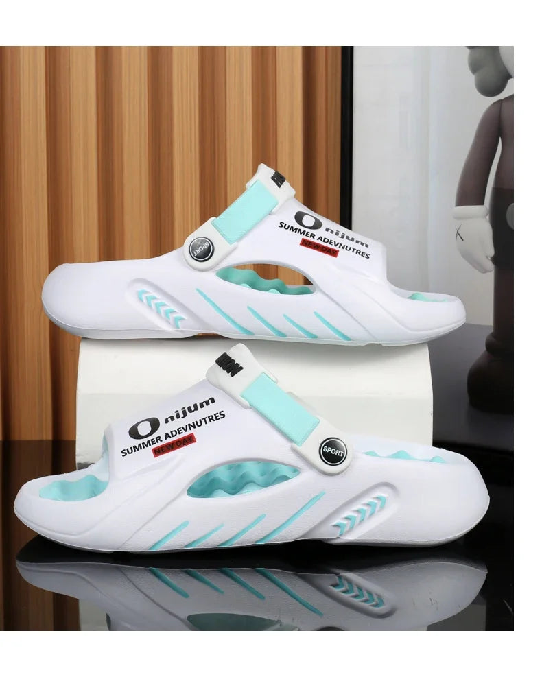 Slippers for Men Sandals 2024 Trending Mens Sandals Genuine Leather Men's Summer Shoes Men Sandel Men's Casual Sandal Slipers
