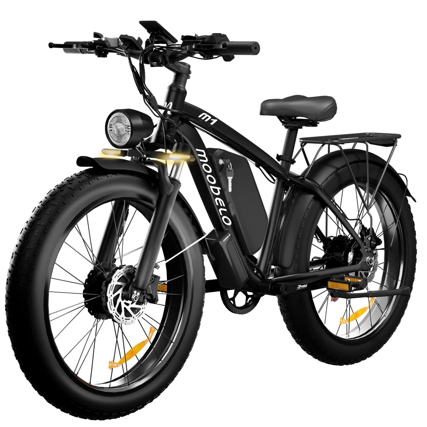 US Delivery Moobelo M1 2000W EBike 48V 22.4AH 35mph 26" Fat Tire Waterproof All-Terrain Adult EBike One-year Warranty