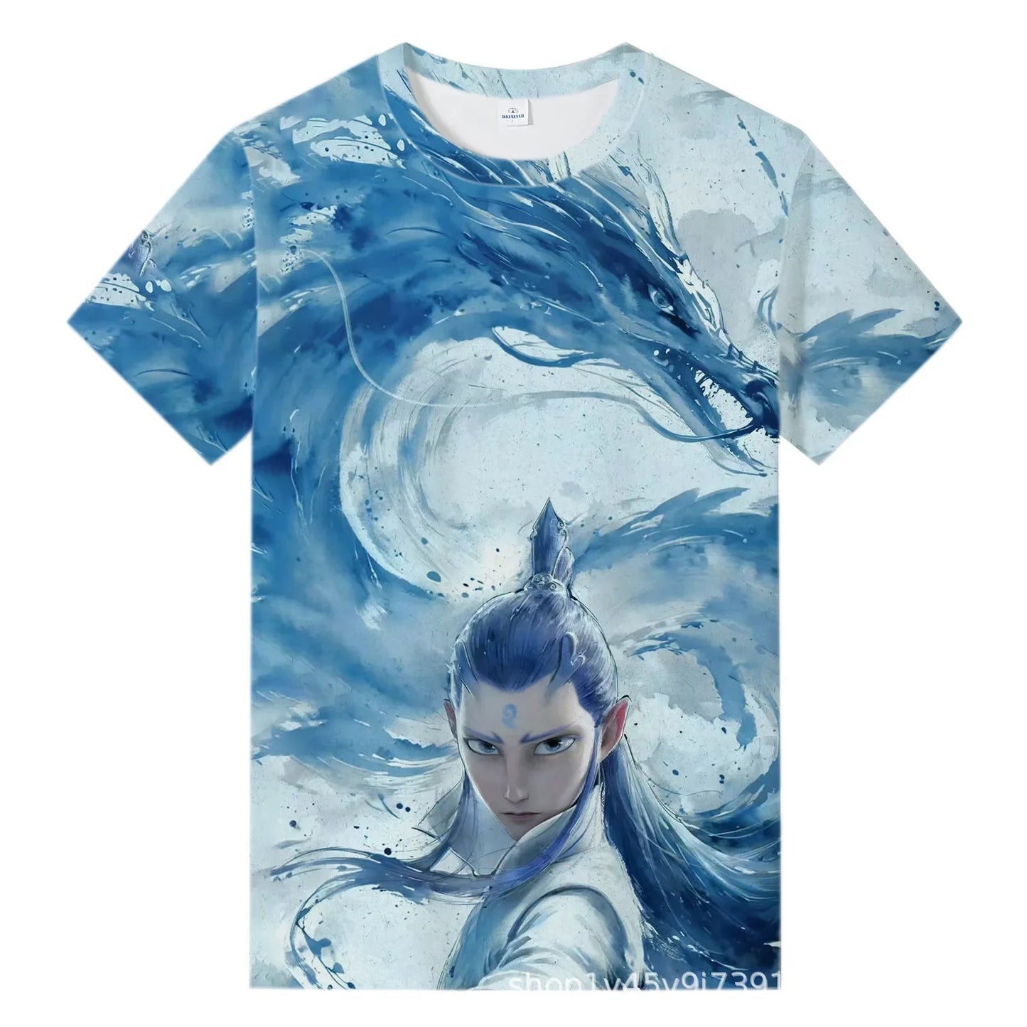 Casual Cotton T-Shirt Breathable Short Sleeve Crew Neck Cartoon Pattern Men's T-Shirt from Mainland China Cross-Border Bestselle