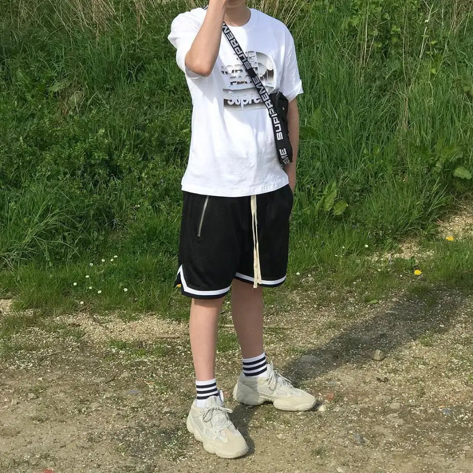 Men's Sports Basketball Shorts Mesh Quick Dry Gym Shorts for Summer Fitness Joggers Casual Breathable Short Pants Scanties Male