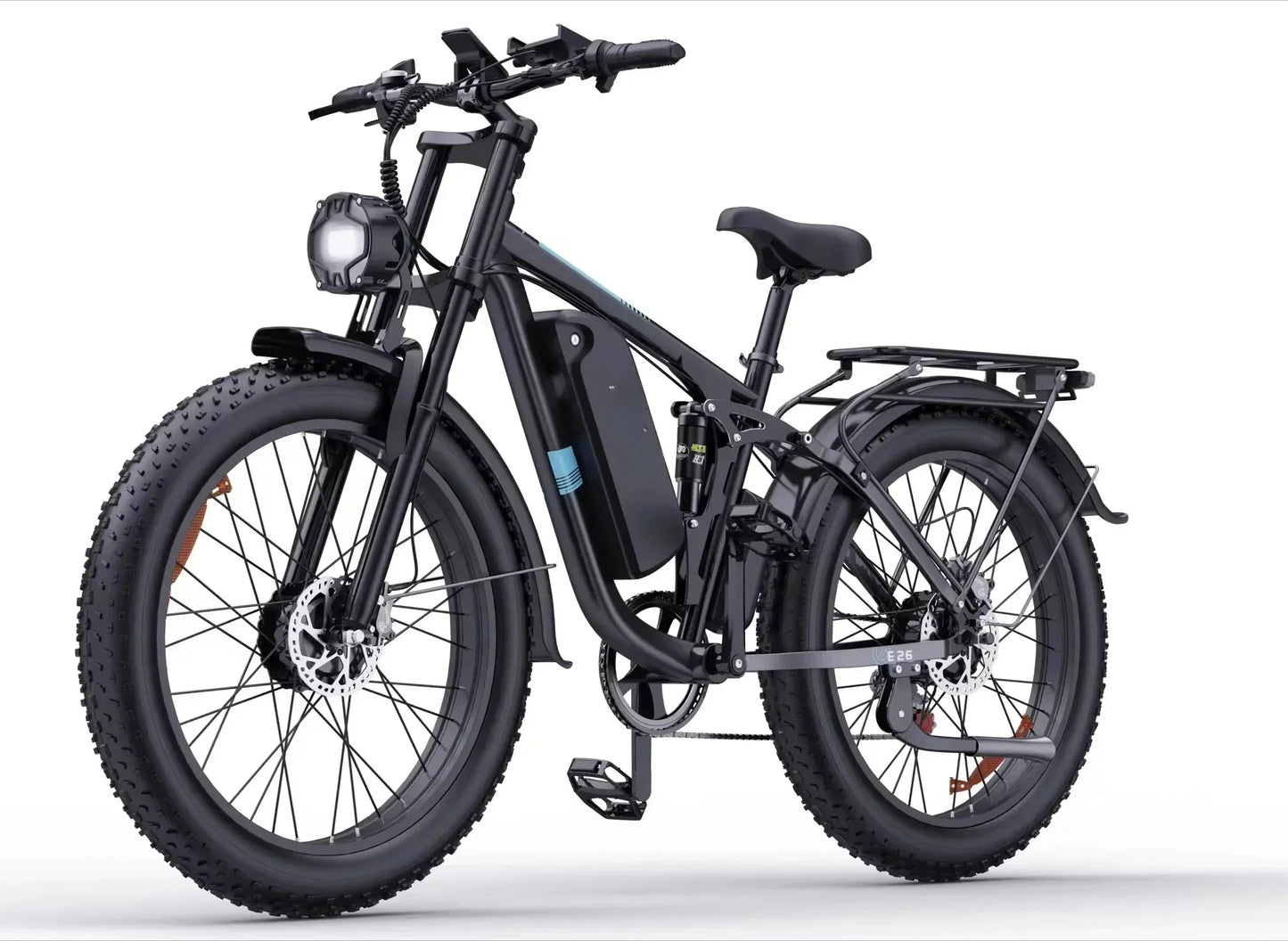 Electric Bicycle 2000W Dual Motor 48V 23AH Battery 20*4.0Inch Fat Tire Mountain Electric Bike Folding E bike