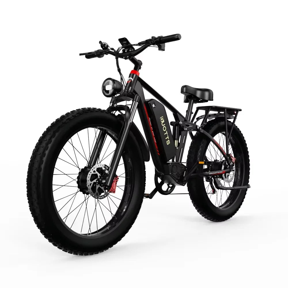 Ebike S26 Pro Ebike 1500W Dual Motor 48V20AH 26*4.0 inch Fat Tire Electric Bike Mountain Snow Full Suspension Electric Bicycles