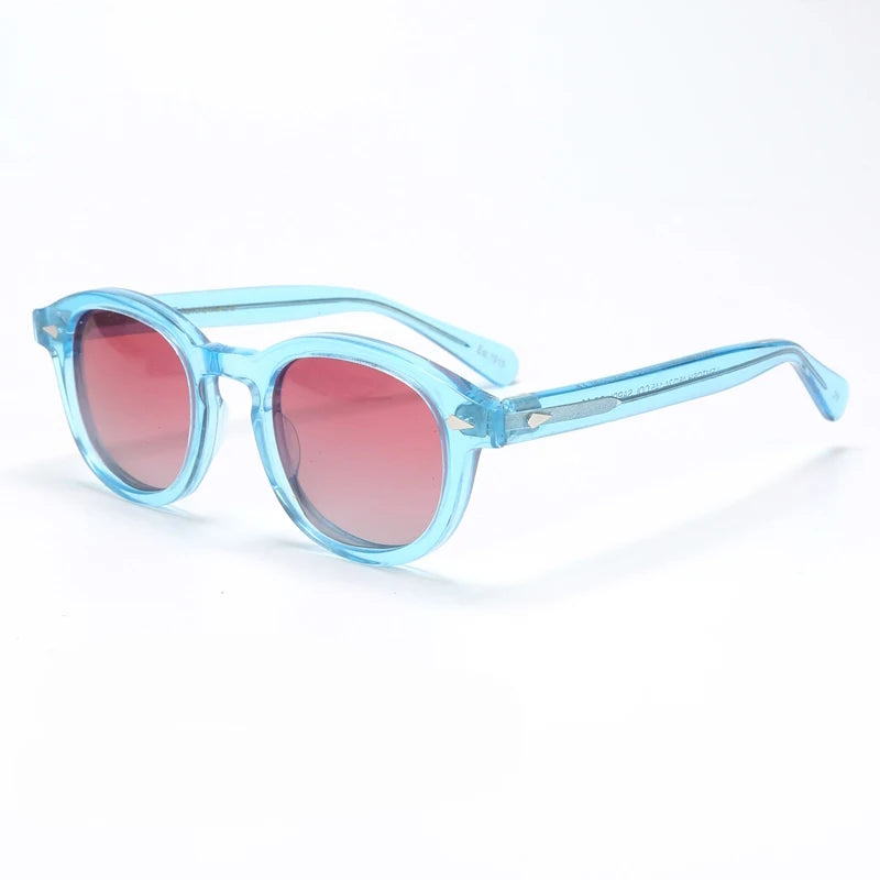 Men's Sunglasses Woman Johnny Depp Polarized Sun Glasses Acetate Frame Luxury Brand Vintage Driver's Shade