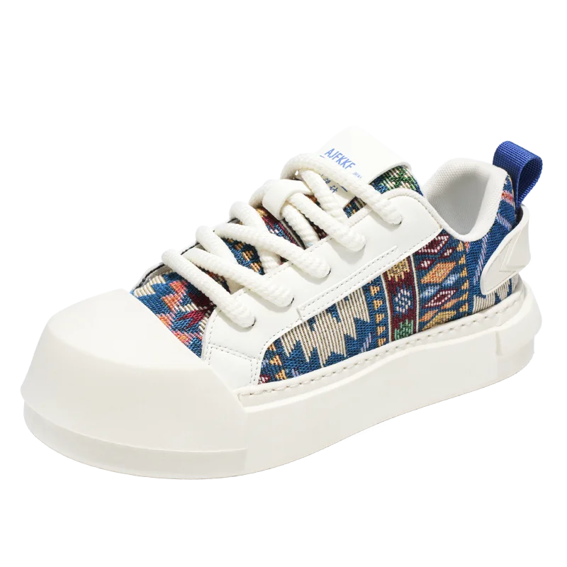 Trendy Street Style Lace Up Sneakers for Men Outdoor Activities Shoes Обувь Skate Shoes for Men Comfy Non Slip Casual Sneakers