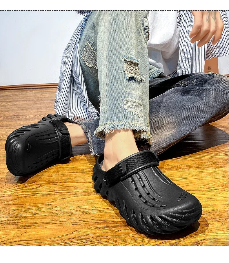Luxury Man Sandal for Men Brand Men's Shoes 2025 White Sandals Flat Sandals Mens Soft Sandles Summer Shoes Sale Slippers Slipers