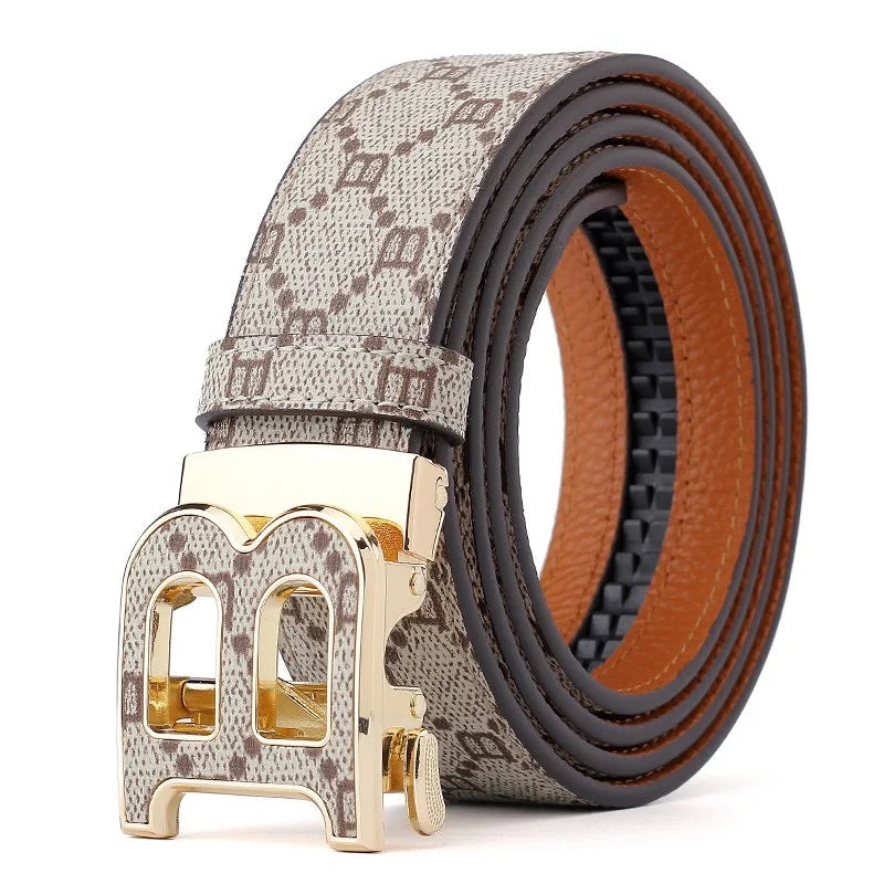 2025 New Business Men Belts Casual Fashion Luxury work belt Designer Famous Brand Male B Buckle Leather Belt for men jeans