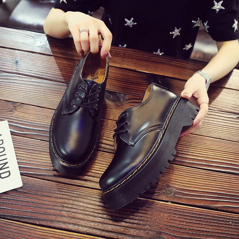 New men and women boots American British platform thick-soled low-cut men shoes non-slip wear-resistant outdoor casual shoes 45