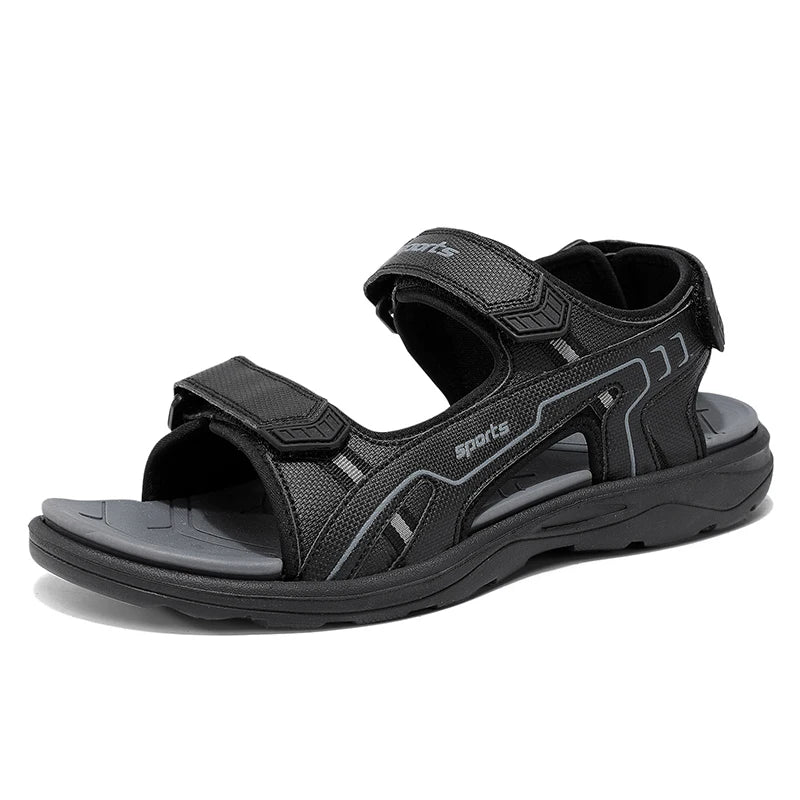 Men's Open-Toe Athletic Hiking Sandals Breathable Outdoor Beach Water Shoes for Summer Walking Non Slip