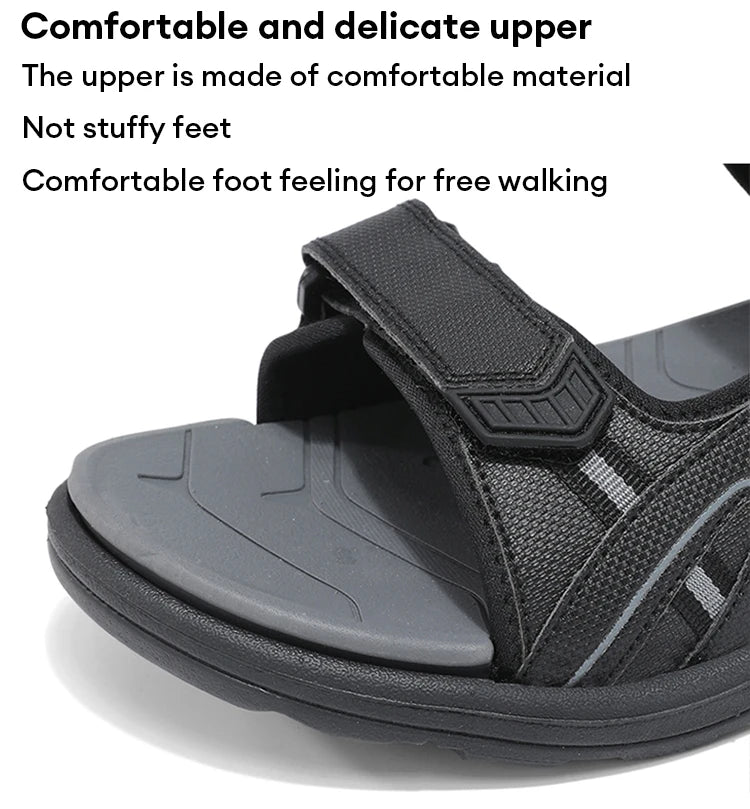 Men's Open-Toe Athletic Hiking Sandals Breathable Outdoor Beach Water Shoes for Summer Walking Non Slip