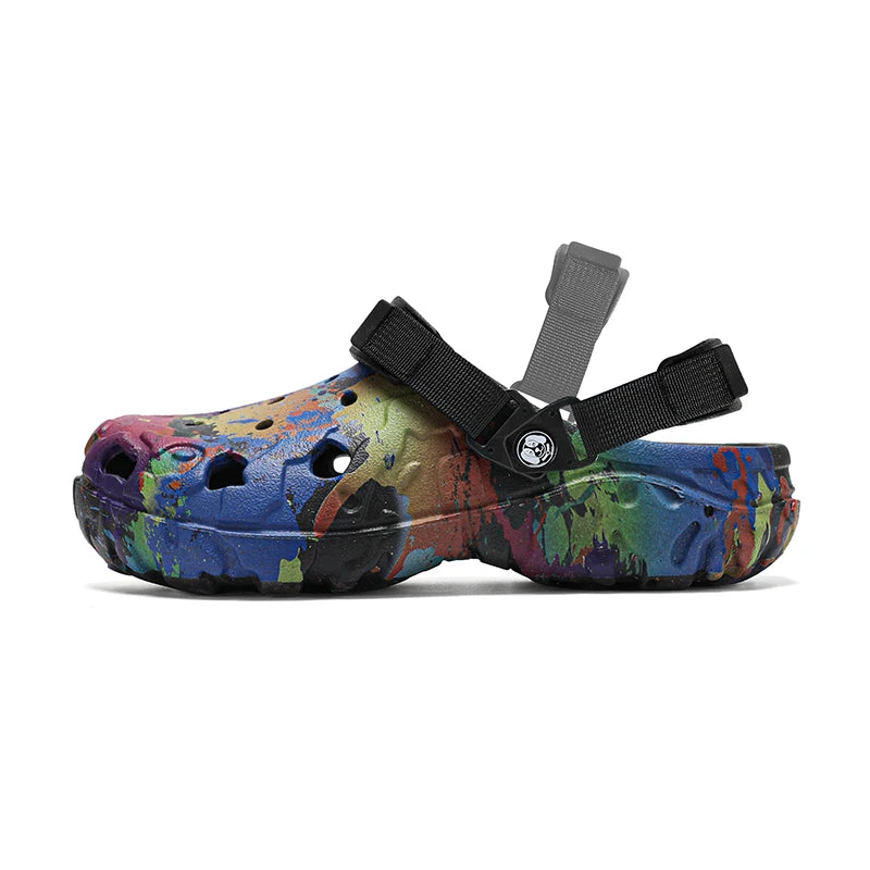 New men's slippers sandals men's garden shoes flat shoes camouflage sandals men's sports shoes outdoor activity floor home shoes