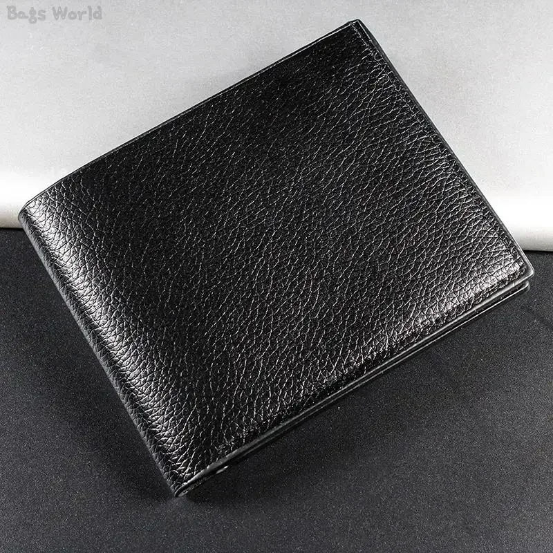 Men's Wallet PU Leather Premium Wallets Fashion Solid Color Coin Multi-Card Purses Money Bag Short Black Walet Cartera Hombre