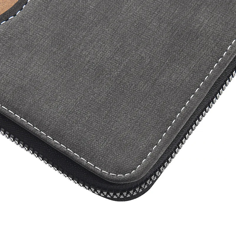 Men's Long Wallet Fashion Multiple Card Slots Card Holder Men Business Wallet Zipper Phone Pouch Coin Purse Change Card Bag