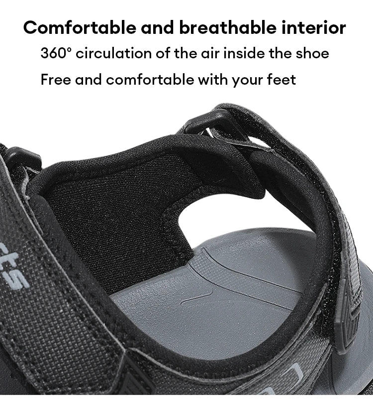 Men's Open-Toe Athletic Hiking Sandals Breathable Outdoor Beach Water Shoes for Summer Walking Non Slip