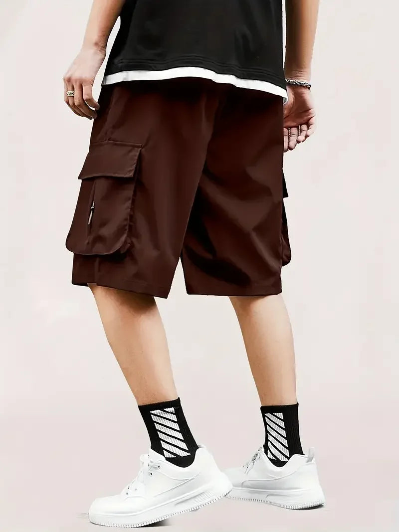 Men's Cargo Shorts, Outdoor, Travel, Casual Sports, Large Pockets, Durable and Comfortable Fabrics, Thin Shorts for Outings 17