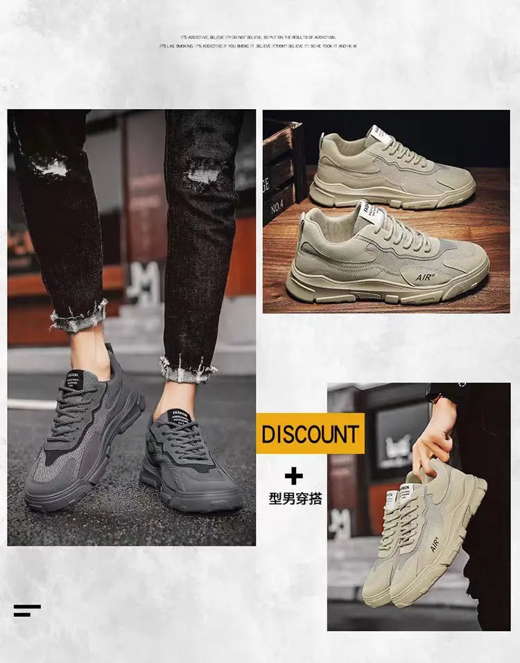 Tennis Sneakers for Men Fashion Male Casual Shoes Luxury Breathable Platform Men Running Shoes Comfortable Sneakers Male Mesh