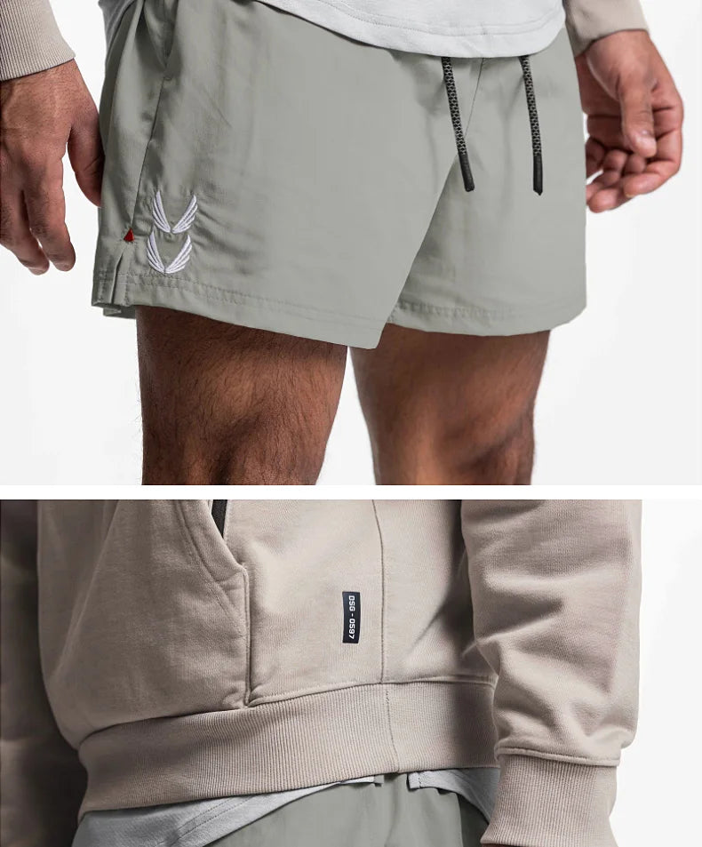 Mens Gym Training Shorts Man Quick Dry Sports Casual Short Pants Fitness Workout Running Bodybuilding Fashion Basketball Shorts