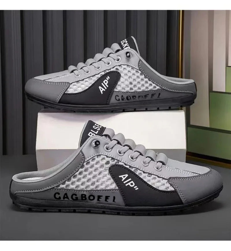 Summer Men's Half Slippers Trendy New Casual Shoe Light Walking Flats for Men Non Slip Sneaker Hot Sale Man Shoes Zapatos Hombre