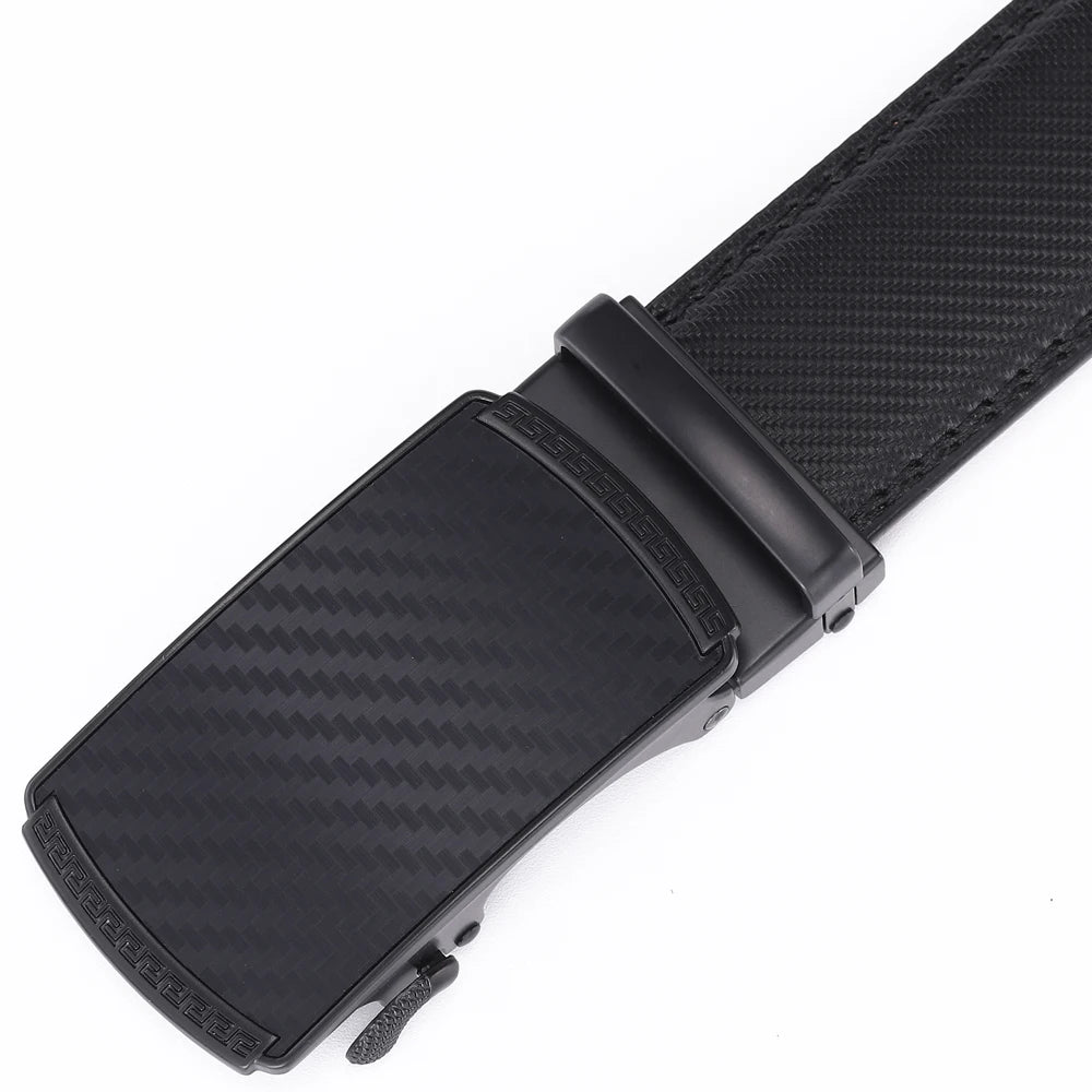 Men Leather Belt Alloy Automatic Buckle Male Belt Man Fashion Belts Genuine Leather Luxury Belts for Men Business Designer Blue