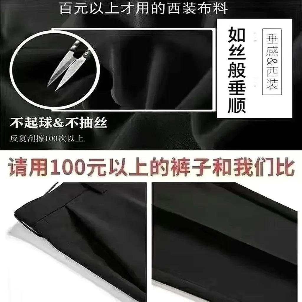 Men's Suit Shorts Summer Simple Slim Straight Handsome New Chic Solid Color Thin Five-point Trousers High-end Casual Trousers