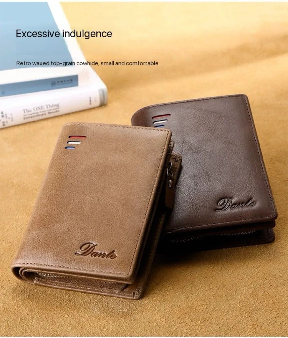 High Quality Men Wallet 2025 New Style Fashion Large Capacity Retro Card Bag Zipper Purses Pocket Short Men's Leather Wallet