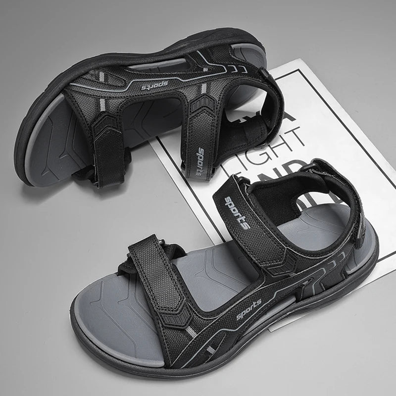 Men's Open-Toe Athletic Hiking Sandals Breathable Outdoor Beach Water Shoes for Summer Walking Non Slip