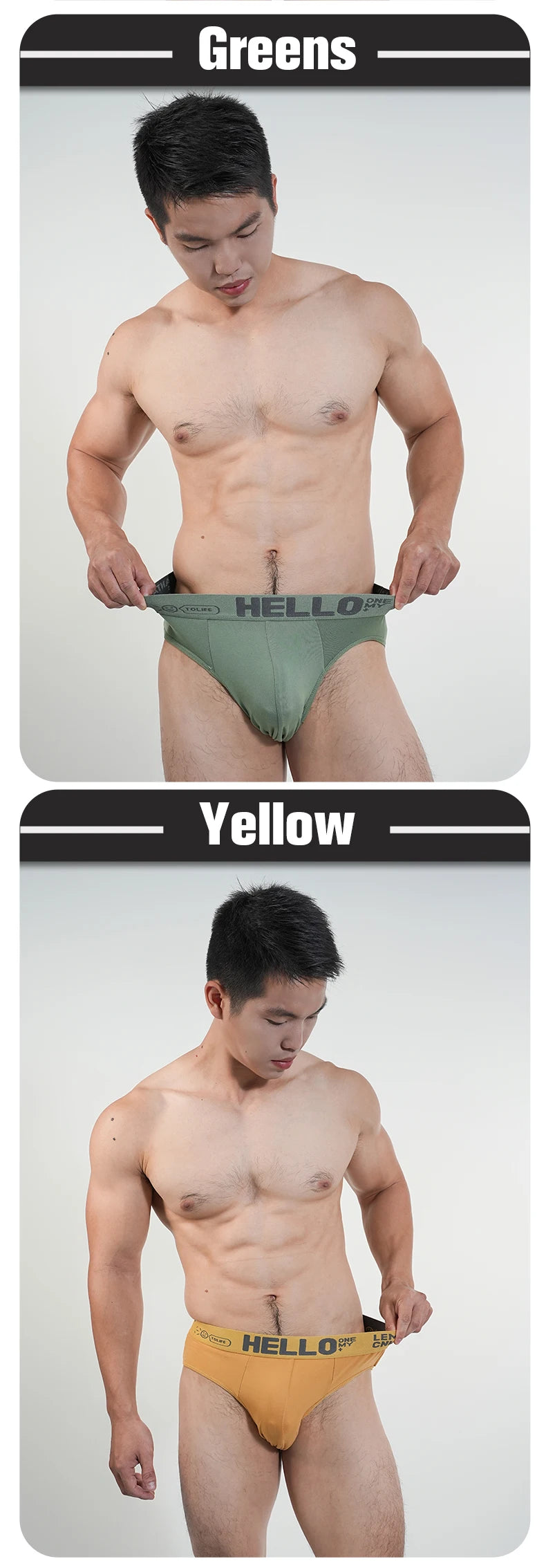 Mens Underwear Cotton Breathable Triangular Panty Fashion Sexy Slip U Underpants Hot Bikini Mid-Waist High Elasticity Men Briefs