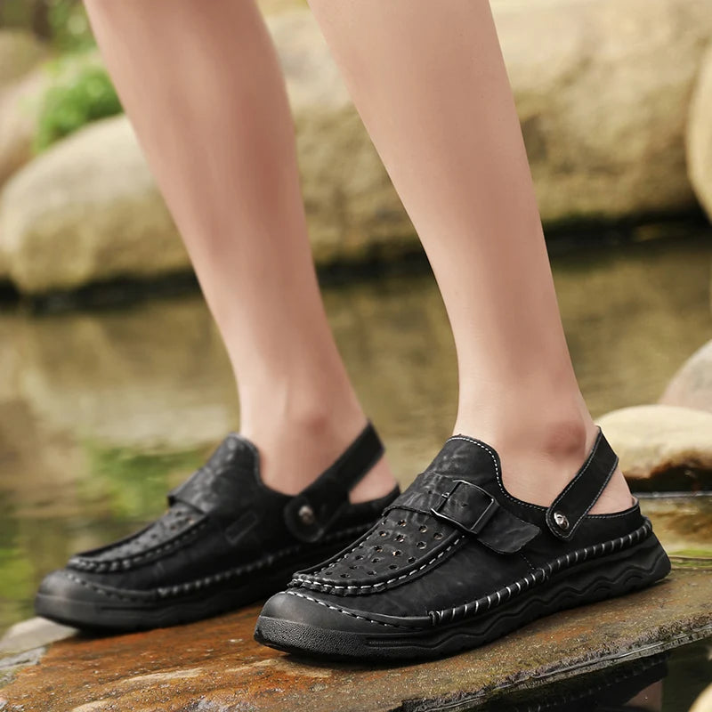 Summer Men‘s Sandals Casual Comfortable Men Slippers 2025 New Designer Sneakers Lightweight Outdoor Beach Sandals Men's Shoes