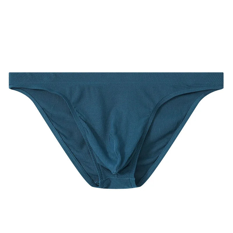 Mens Underwear Solid Briefs Shorts Hombre Man Panties Solid Comfortable Low Waist U Convex Pouch Underpants Cueca Calzoncillo