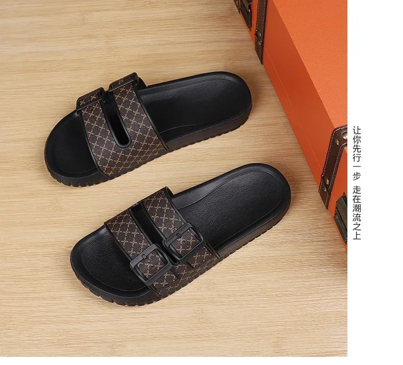 Summer Fashion Men Slippers Comfort Mens Sandals Non-slip Indoor Home Bathroom Slides Garden Shoes Outdoor Beach Casual Shoes