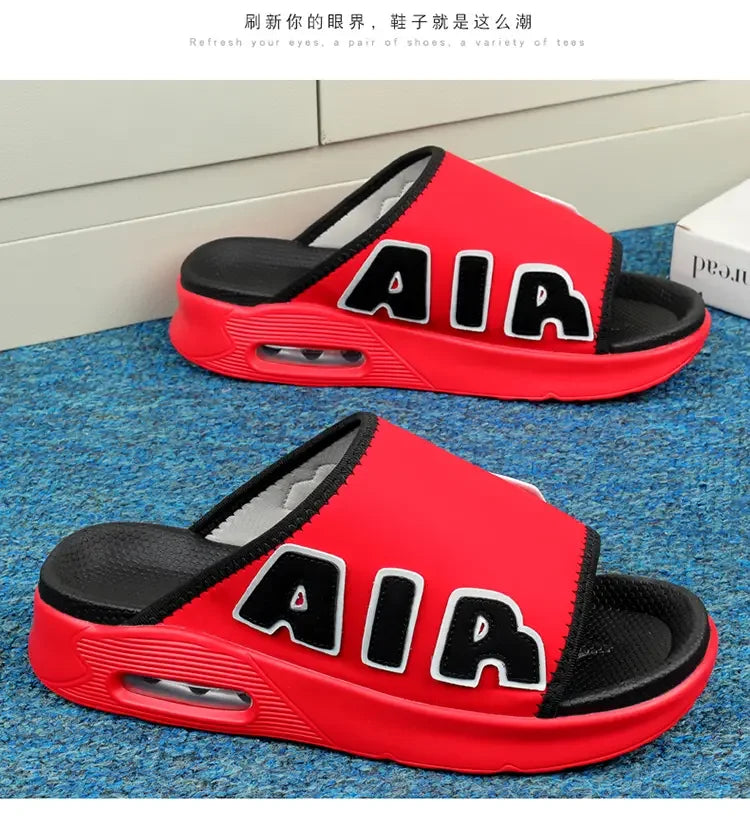 Man‘s Sandals Thick Sole Non-slip Fashion Trend Sports Slippers for Men Outdoor Footwear Size 39-46 Suitable Summer Beach