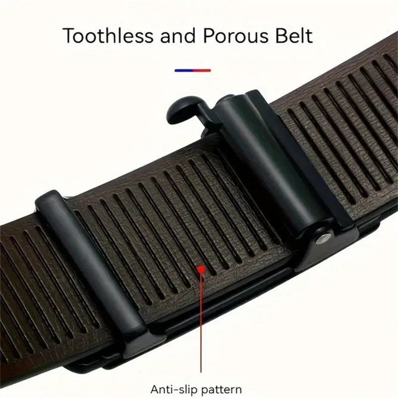 110/120/130cm Men's PU Leather Belt Fashion Belts for Daily Life, Leisure, Party, Festival, Work, and Business Automatic Buckle