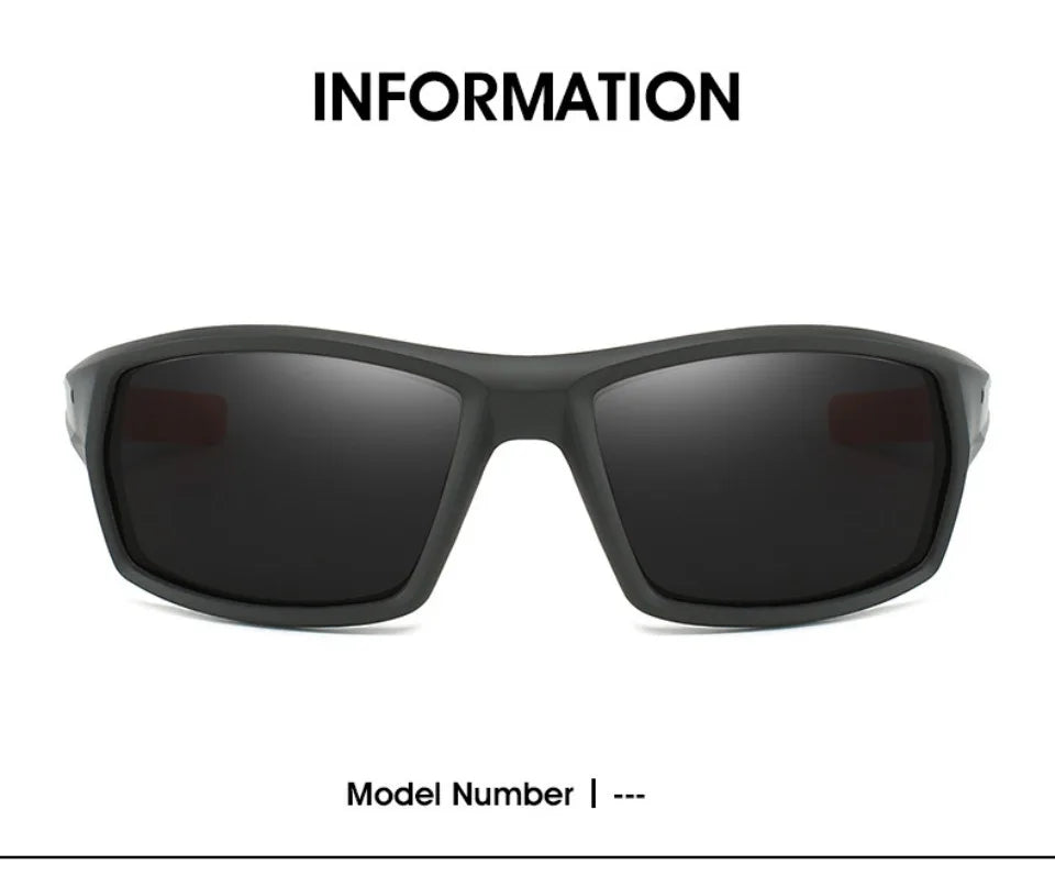 New Sunglasses for Men Sport Polarized Square Frame Camouflage Sun Glasses Driving Fishing Cycling Skiing Sun Eyewear UV400