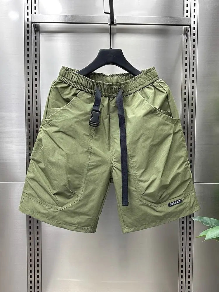New Casual Shorts for Men in Summer Men's Sports Mid-sports Loose Straight Japanese Pocket Work Pants