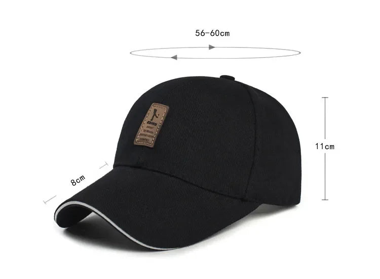 Sports Baseball Cap for Men Women Cotton Hiking Fishing Camping Black Red White Blue Green Brown Caps H59RT