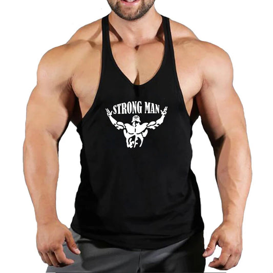 Gym T-shirts for Men Clothing Fighter Tanks Camis Mens Tops T-shirts Suspenders Man Top for Fitness Stringer Men's Clothes Shirt