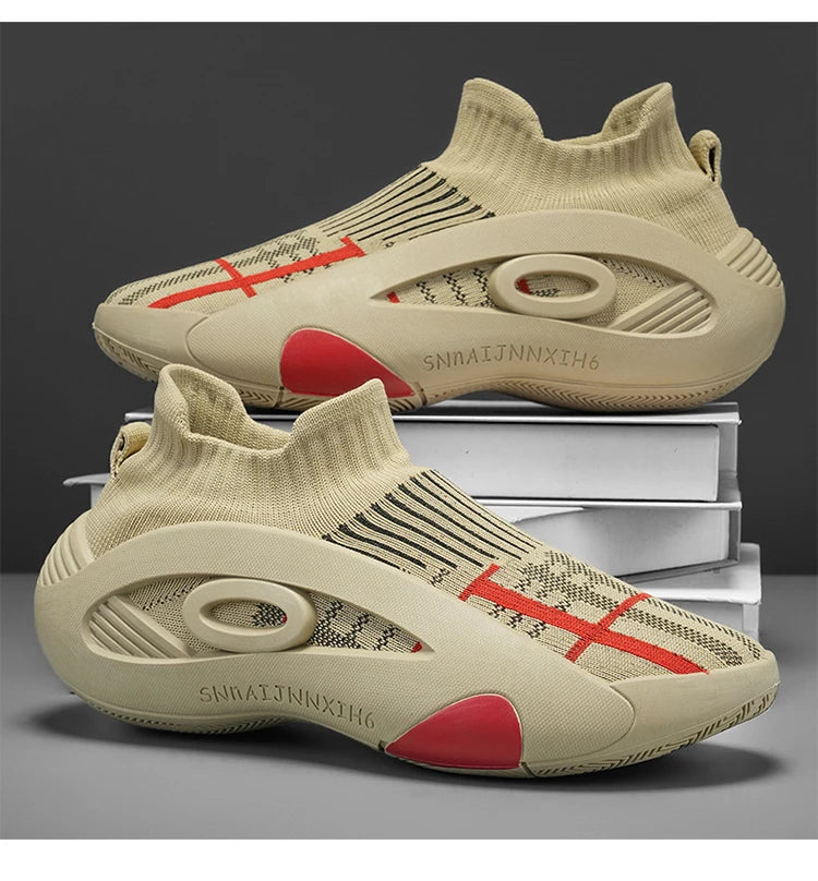 Summer Sneakers for Men Breathable Socks Casual Sports Shoes New Arrival Black Green Men Trainers Platform Designer Sneakers Men