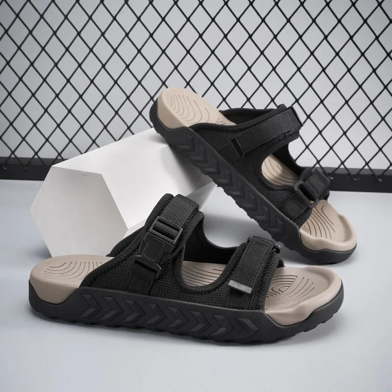 Summer Men Women Casual Sandals Couple Breathable Beach Slipper Outdoor Thick Soled Non Slip Sports Slippers for Men Big Size47