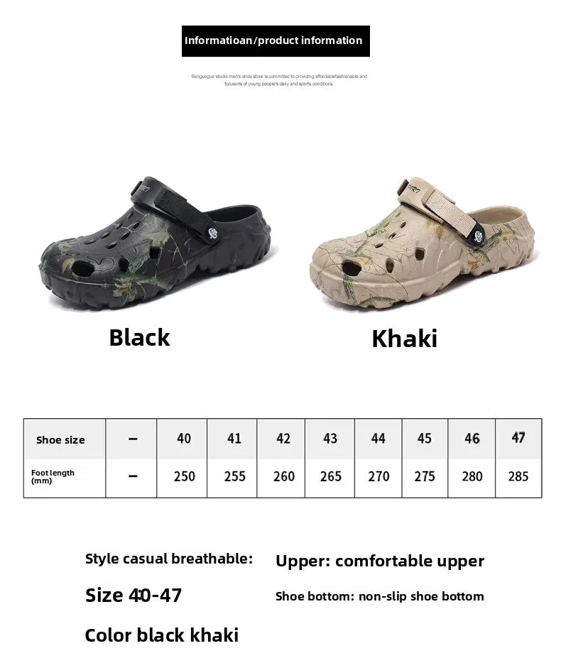 2025 Summer Men's Sandals New Home Garden Shoes Comfortable and Lightweight Men Slippers Non-Slip Soft Bottom Flip Flop Sandals