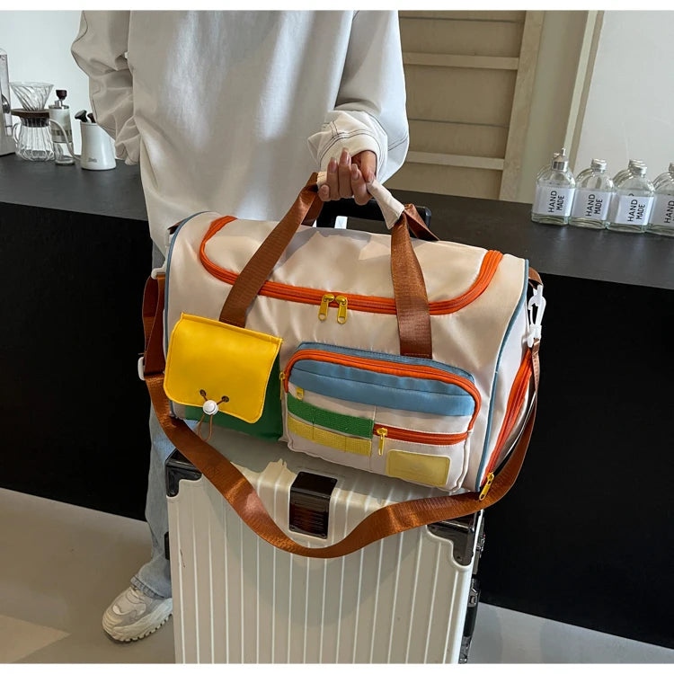 Travel Bag, Duffel Bag Cosmetics Bag, Professional Fitness Bag, Yoga Swimming Training Backpack, Satchel Shoulder Crossbody Tote Bag, Suitable for Men and Women