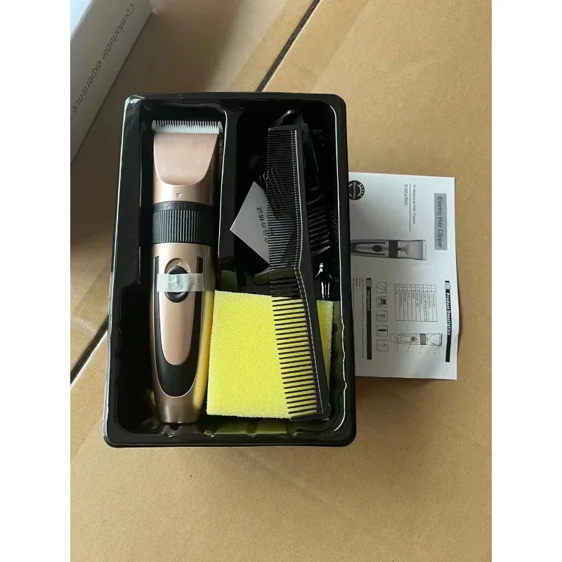 Rechargeable Electric Hair Clipper and Shaver for Men, Adjustable Beard Blade Razor, Pet Clipper