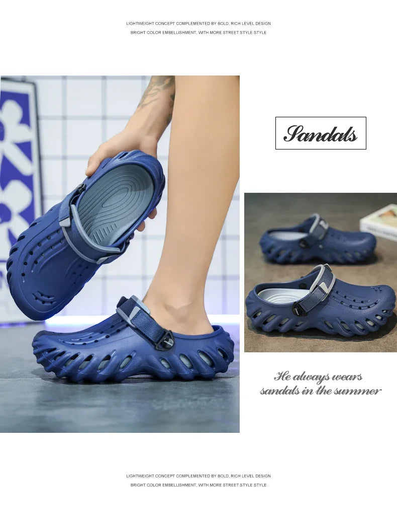 Luxury Man Sandal for Men Brand Men's Shoes 2025 White Sandals Flat Sandals Mens Soft Sandles Summer Shoes Sale Slippers Slipers