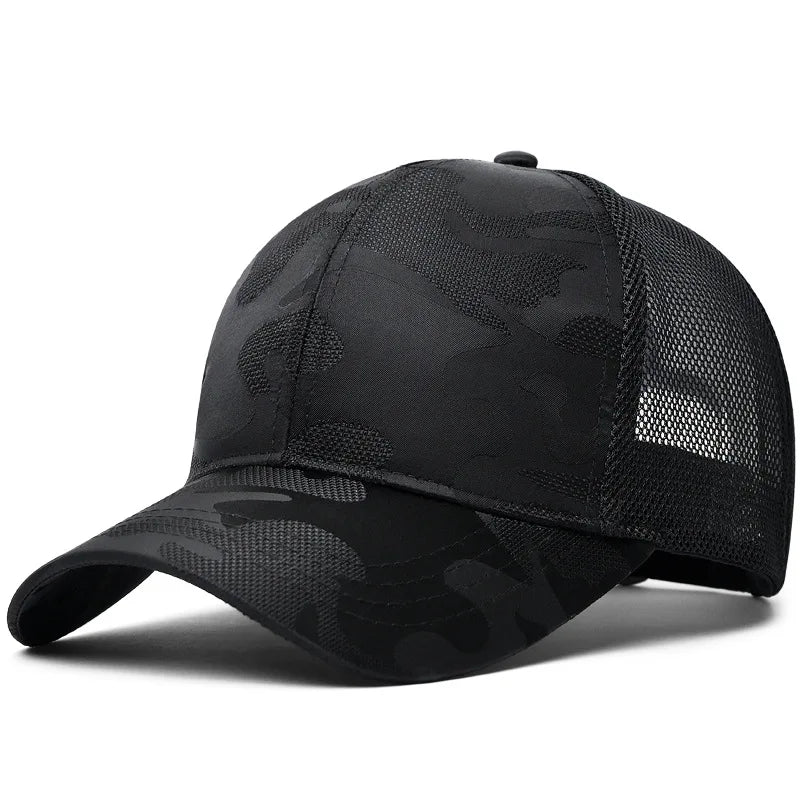 New Men Baseball Cap for Big Head Camouflage Trucker Hat Big Size Adjustable Hat Outdoor Golf Caps