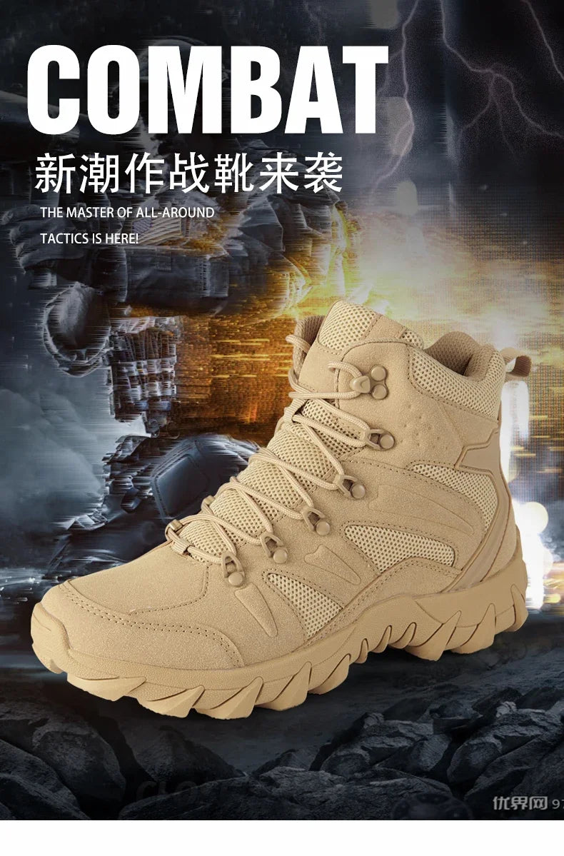 High Men´s Hiking Boots for Men Sneakers Deals Casual Male Shoes Sports and Leisure Outdoor Wear-resistant Non-slip Ankle Fabric