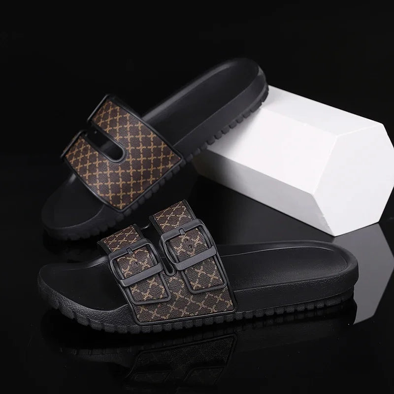 Summer Fashion Men Slippers Comfort Mens Sandals Non-slip Indoor Home Bathroom Slides Garden Shoes Outdoor Beach Casual Shoes