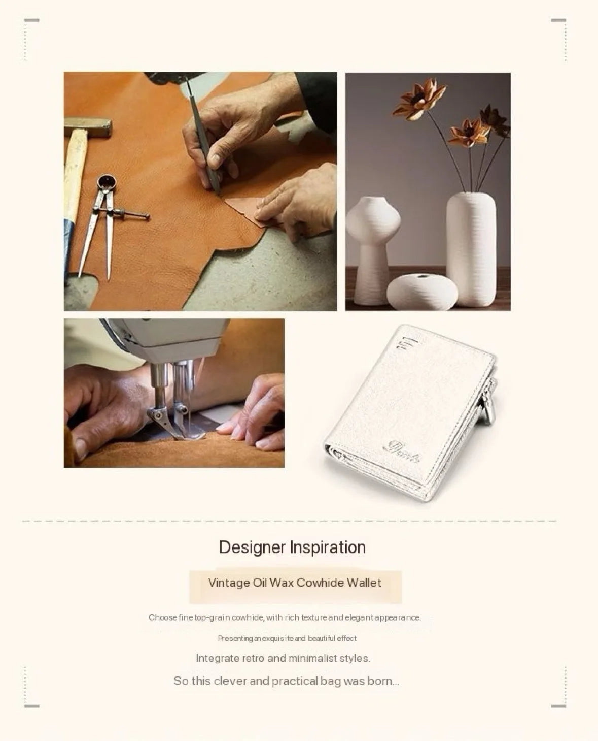 High Quality Men Wallet 2025 New Style Fashion Large Capacity Retro Card Bag Zipper Purses Pocket Short Men's Leather Wallet